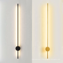 Lampe de mur d&#39;intérieur décorative en métal d&#39;éclairage de mur de lit mené minimaliste moderne